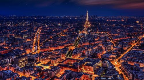 Paris, França - Noite