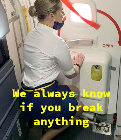 Coisas quebram o tempo todo no avião e você nem sabe